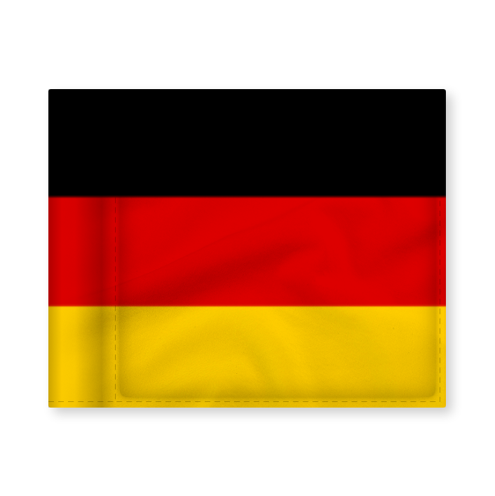 Puttinggreen flagga, nationalflagga Tyskland, 200 gram flaggduk