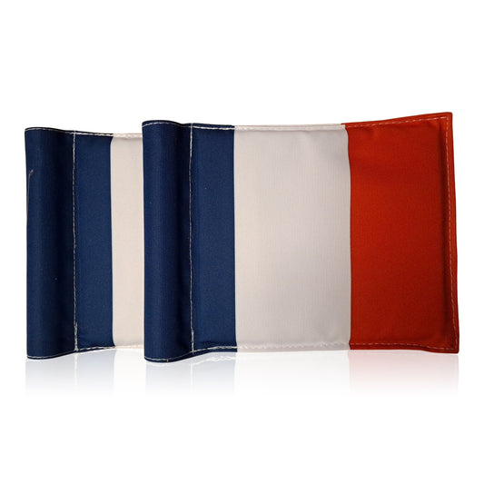 Puttinggreen flagga, nationalflagga Frankrike, 200 gram flaggduk
