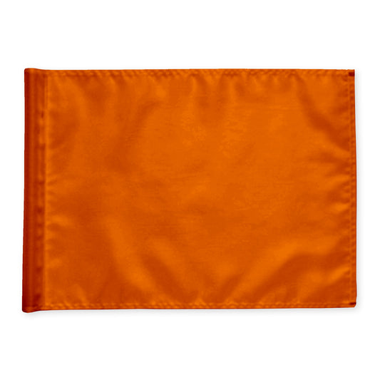 Puttinggreen flagga, orange, nylon, extra kraftig flaggduk
