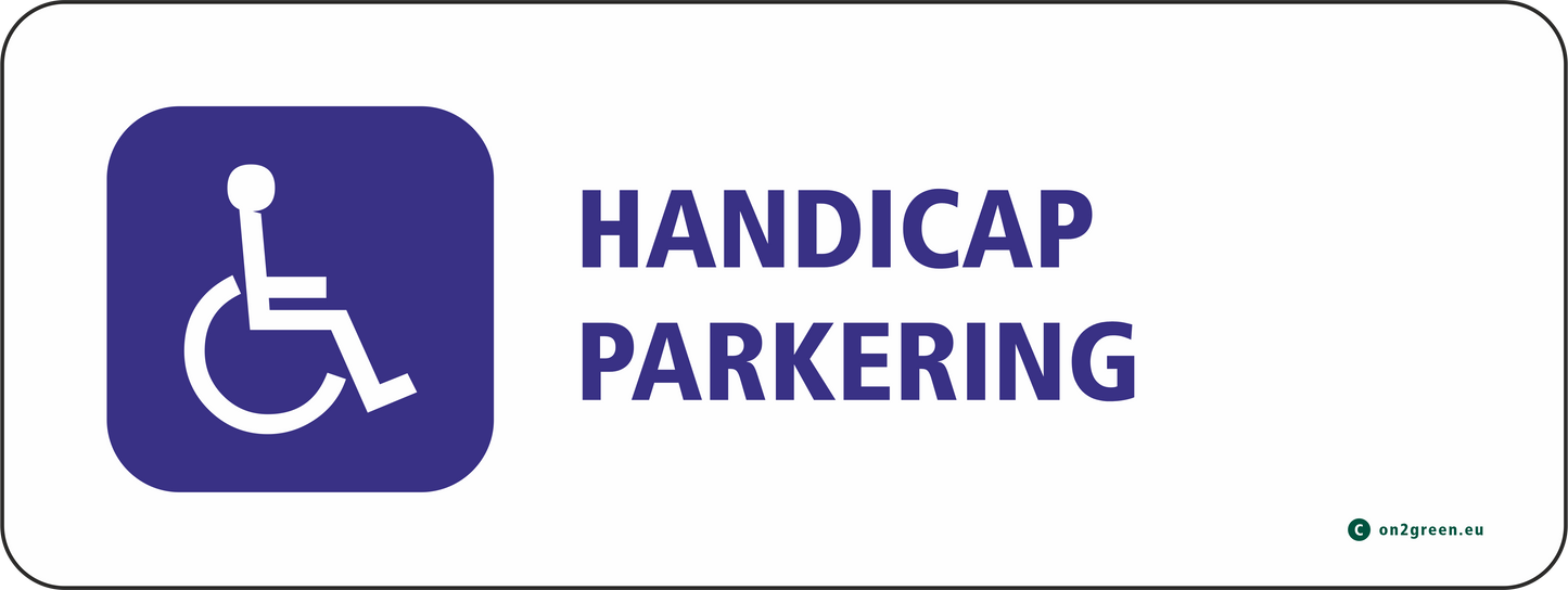 Parkeringsskyltar: Handicap parkering