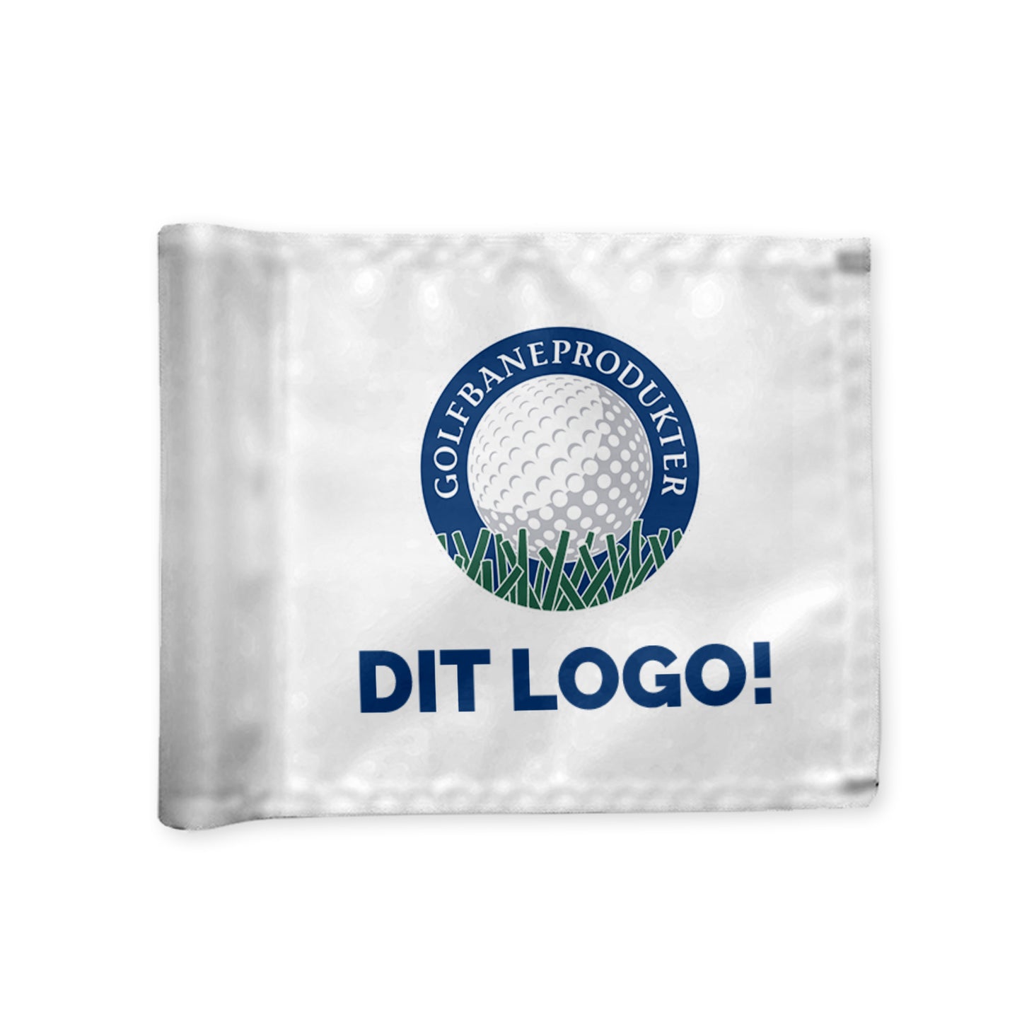 Adventure Golf flagga med sponsortryck i 200 gram flaggduk