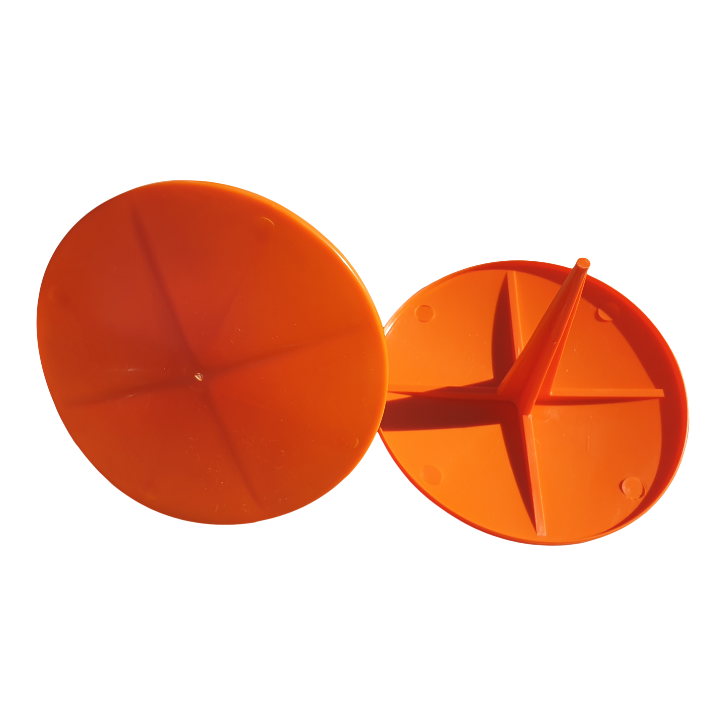 Tee-markering flat, Ø 15 cm, orange