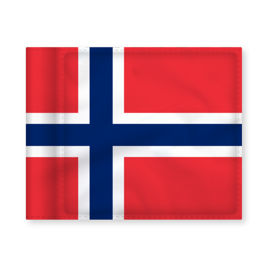 Puttinggreen flagga, nationalflagga Norge, 200 gram flaggduk