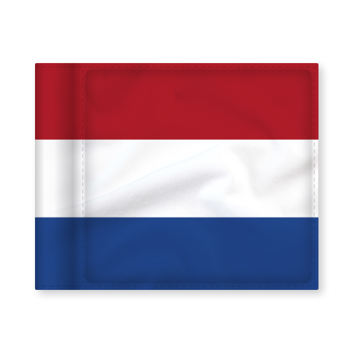 Puttinggreen flagga, nationalflagga Nederländerna, 200 gram flaggduk