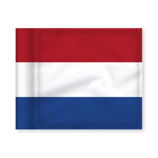 Puttinggreen flagga, nationalflagga Nederländerna, 200 gram flaggduk