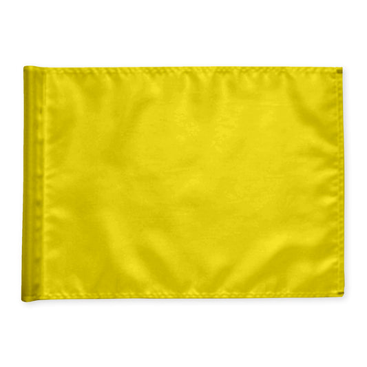 Puttinggreen flagga, gul, nylon, extra kraftig flaggduk