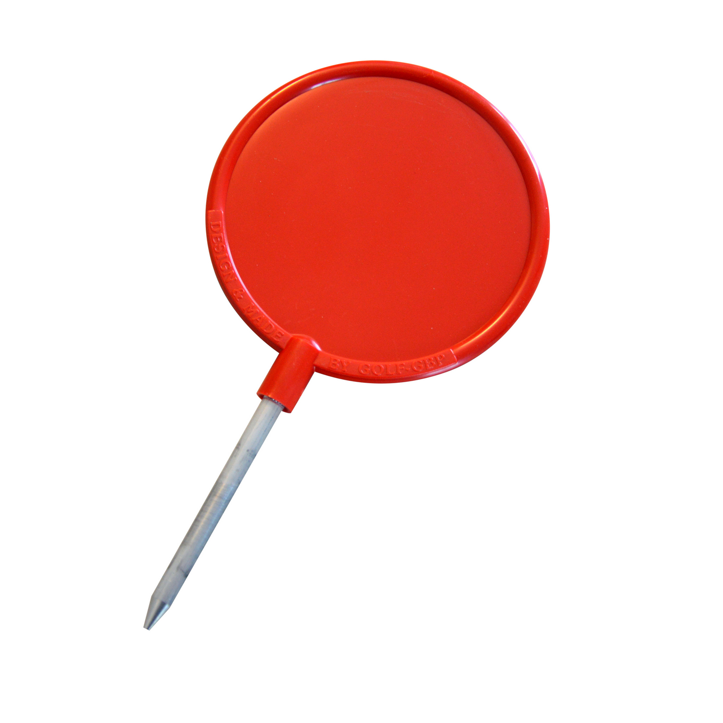Tee-markering modell Round, Ø 12 cm, röd